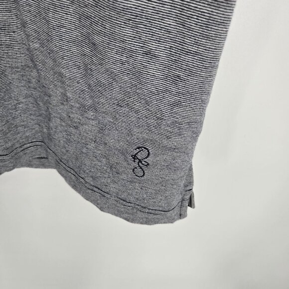 Roamers and Seekers mens size Medium Navy blue ringer short sleeve tee - Picture 6 of 8